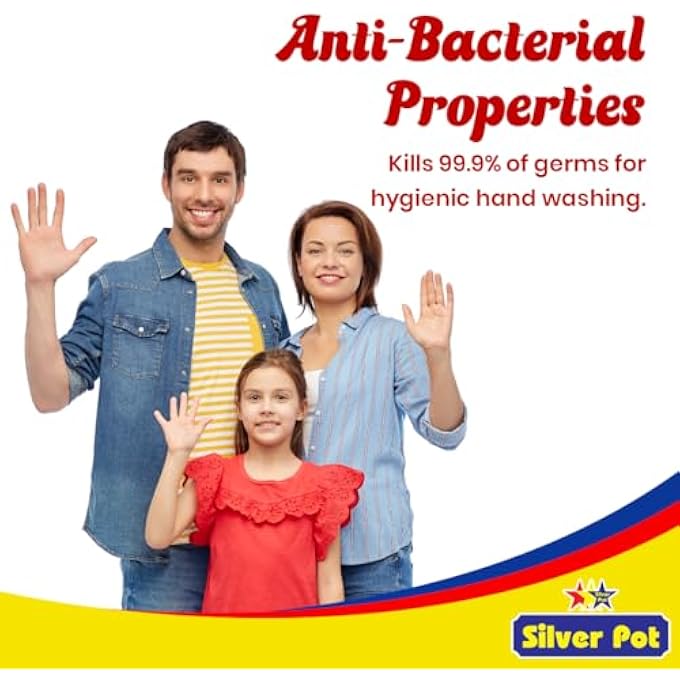 Silver Pot STRAWBERRY & POMEGRANATE HAND WASH 400ML  GENTLE MOISTURIZING FORMULA WITH REFRESHING STRAWBERRY & POMEGRANATE SCENT, EFFECTIVE GERM PROTECTION, AND DAILY HYGIENE - Image 4